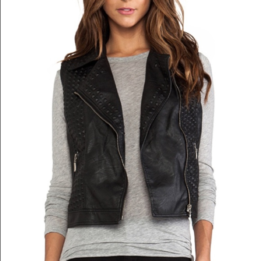 Vegan leather vest